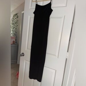 Black bodycon maxi dress